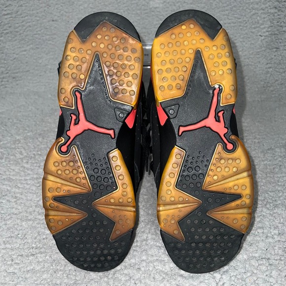 Nike Air Jordan 6 Retro 2014 Infrared Sneakers Sz 7Y Womens 8.5 Black 384665-023 - Picture 6 of 8